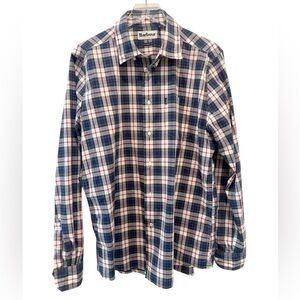 BARBOUR Plaid Button Down Shirt size Large